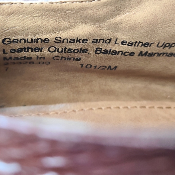 (0000) Stacy Adams Men's Classic Oxford Snake Skin Dress Shoes, Sz 10.5  Brown - Picture 16 of 16